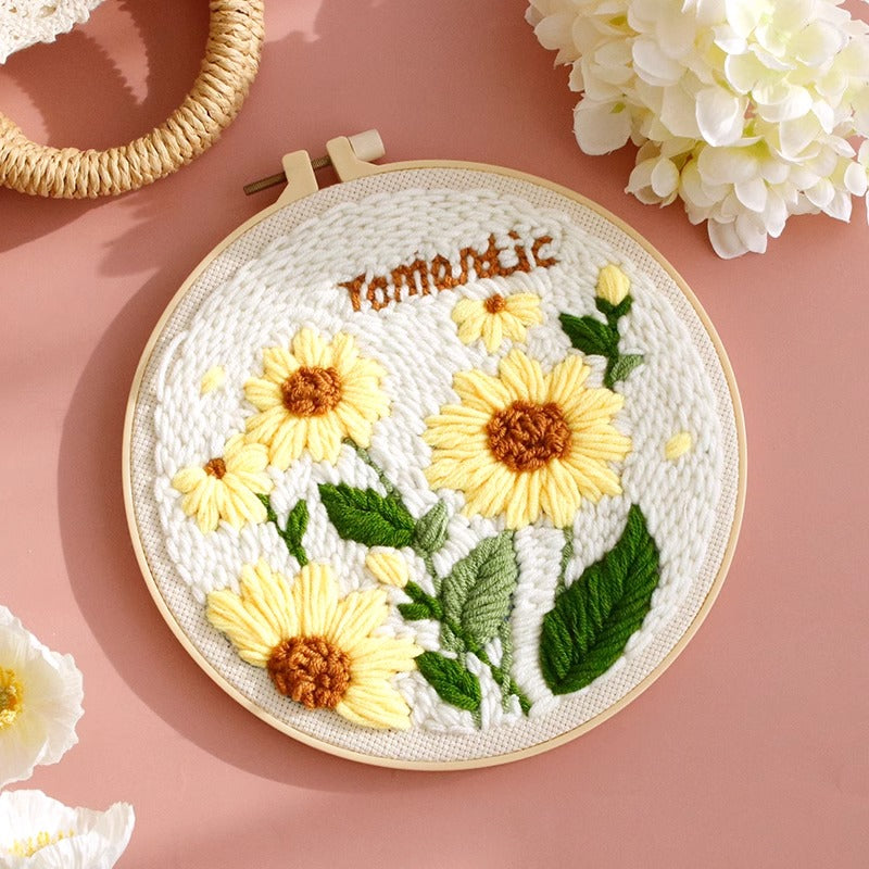 Punch needle embroidery